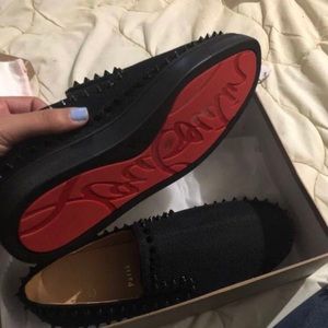 Red bottom men’s shoes
